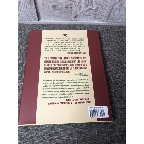 A Country Music Christmas: Book w/ CD Songs Memories Family Photographs Recipes - Picture 2 of 5